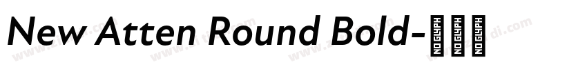 New Atten Round Bold字体转换